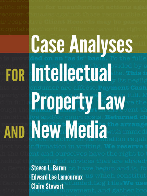 Title details for Case Analyses for Intellectual Property Law and New Media by Annelies Kamp - Available